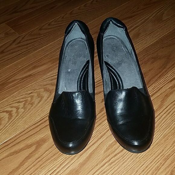 Naturalizer N5 comfort black leather shoes Sz 10 - Picture 2 of 5